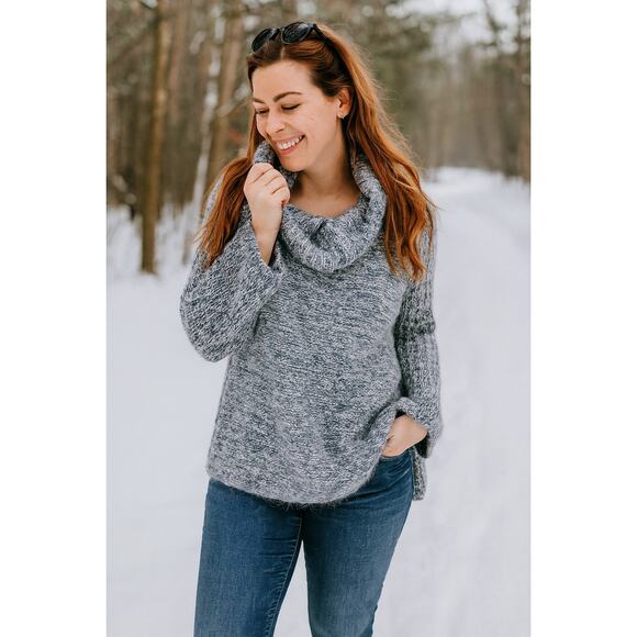Wooden Ships Wool Mohair Knit Cowl Neck Sweater SZ S/M - Picture 1 of 8